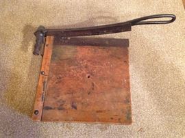 Antique Small Paper Cutter.  19.50
