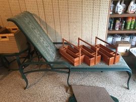 Tool boxes, chaise lounger
