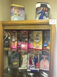 Barbies new in boxes