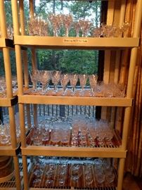 These people drank - a lot!                                                       These people entertained - a lot!                                               SO,  ton's o' glass & crystal stemware/barware to choose from.