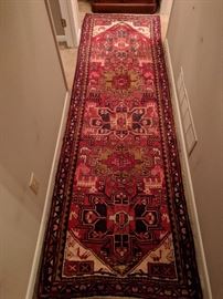 Vintage Persian Heriz rug, hand woven, 100% wool face, measures 3' 3" x 10' 3" - one of the best runners I've seen in a while!