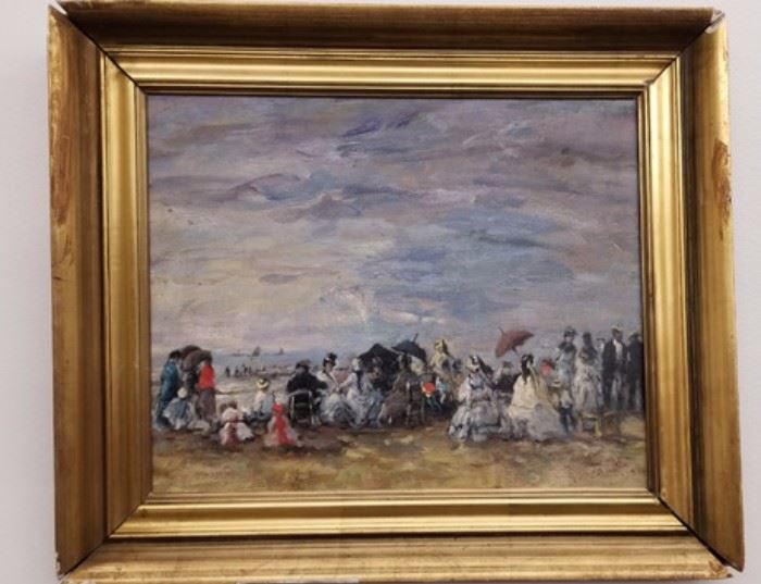 A Painting Possibly by Eugene Boudin