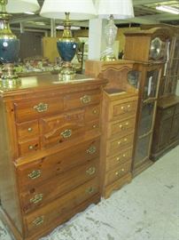 DRESSERS AND GRANDFATHER CLOCK