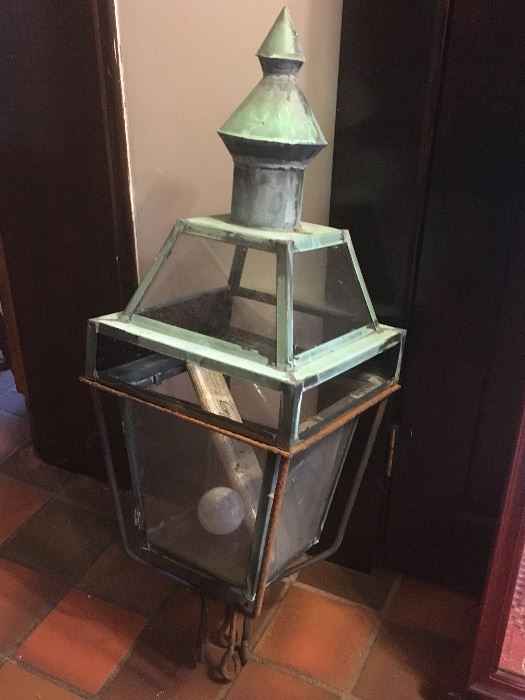 Vintage French Quarter Lantern for light post