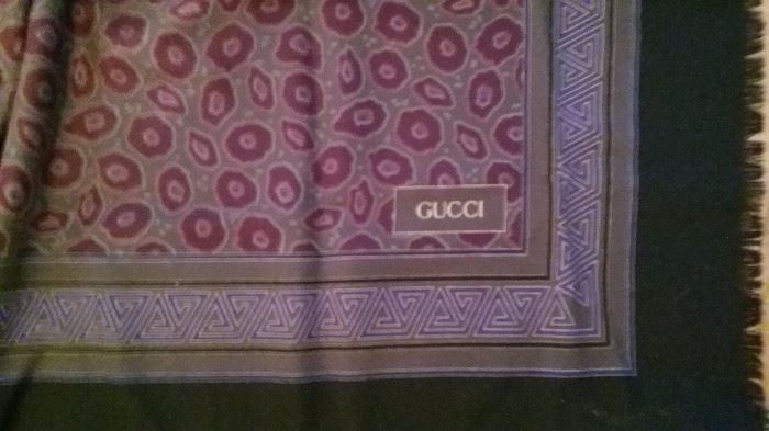 Gucci silk and wool shawl