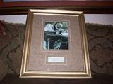 Picture of Ernest Hemingway and his signature. The signature was verified by Dr. Lori at the Raleigh Fair Grounds