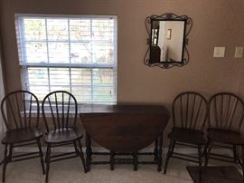 BLACK IRON WALL MIRROR