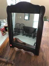 ANTIQUE PINE TABLE MIRROR