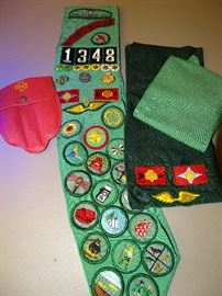 Girl scout patches and collectibles