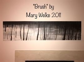 Original oil on canvas entitled, "Brush" by Mary Welke (2011)