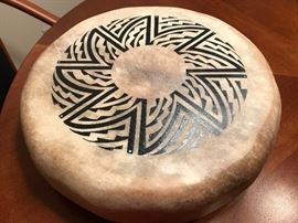 Hand-crafted  and signed drum