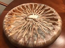 Hand-crafted  and signed drum