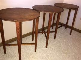 Small collapsible stools (three are pictured, however' there are four of these)