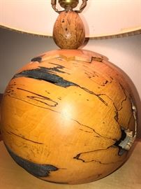 another view of Burl Wood Lamp