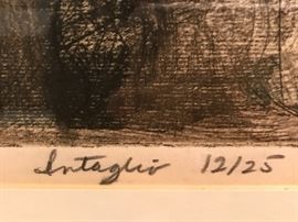 Artwork by Frank Sampson  entitled, "Tribulations of St. Anthony"