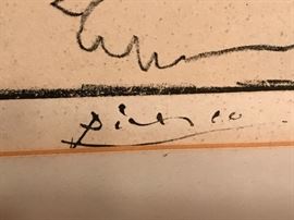 Picasso; Lithograph Dance of the Fauns 