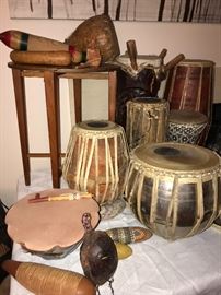 Tabla Drum Pair picture in the foreground 