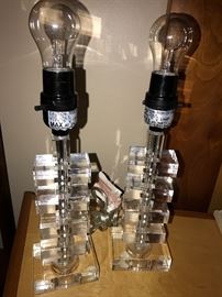 Pair of modern lamp s