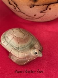 Aaron Scheche- Zuni (Turtle carving)
