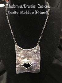 Modern/Brutalist Necklace (Made in Finland)