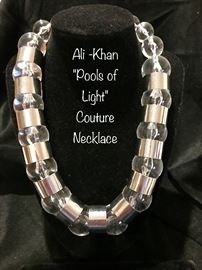 Ali-Khan Couture Lucite Necklace