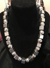 Sterling beaded necklace 