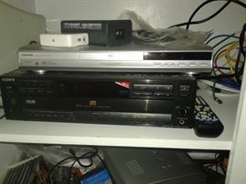 Sony Pulse 5 Disc Linear Converter,  Toshiba-SD-3950SU-Digital-Video-Component-DVD-Player