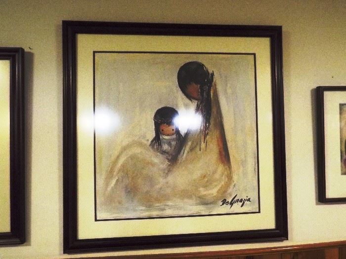 Ted DeGrazia's "Navajo Mother" signed print