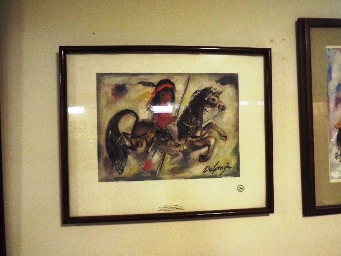 Ted DeGrazia's "A Merry Little Indian" signed print