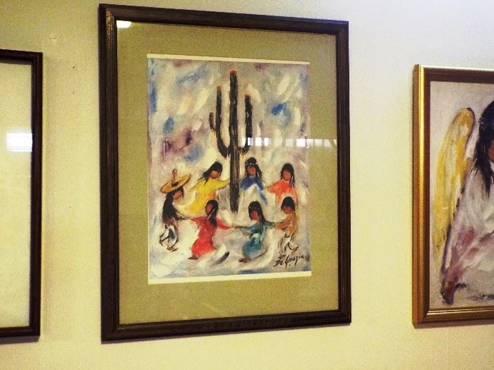 Ted DeGrazia's "Saguaro Dancers" signed print
