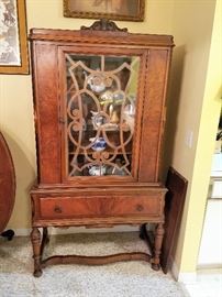 Antique China cabinet with matching sideboard