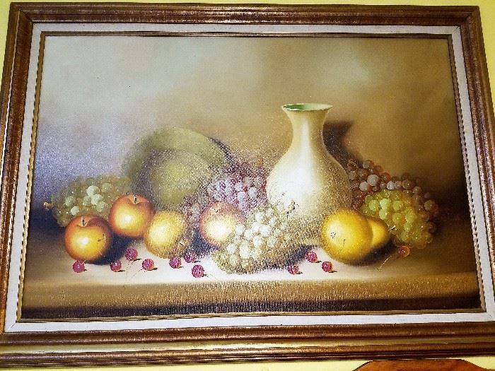 Still Life unsigned oil on canvas