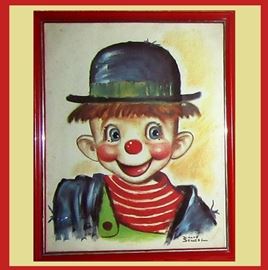 Dianne Dengel Print of a Very Cute Clown 