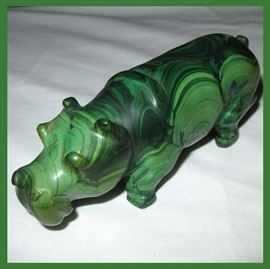 Lovely Malachite Hippo 