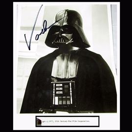 Signed Photo Dated 1977 Darth Vader 