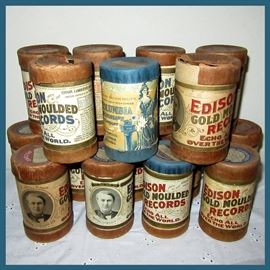 Some of the Edison Gold Moulded Records Cylinder Records Available  