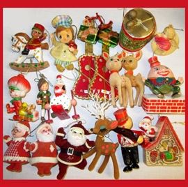 Very Cute Vintage Christmas Ornaments 