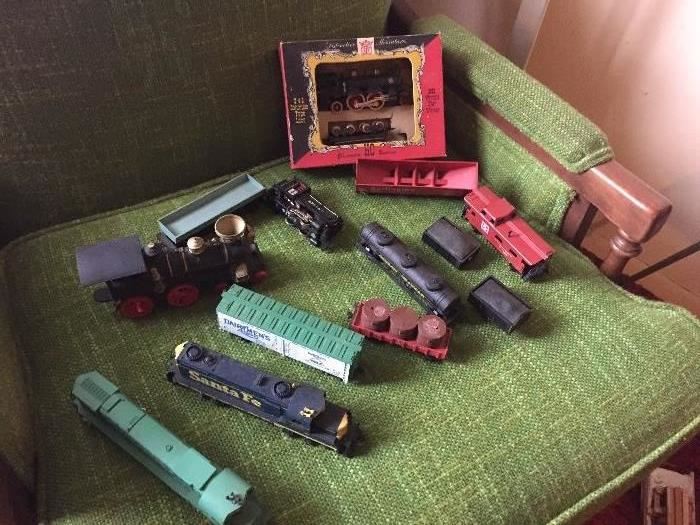 Vintage train play set