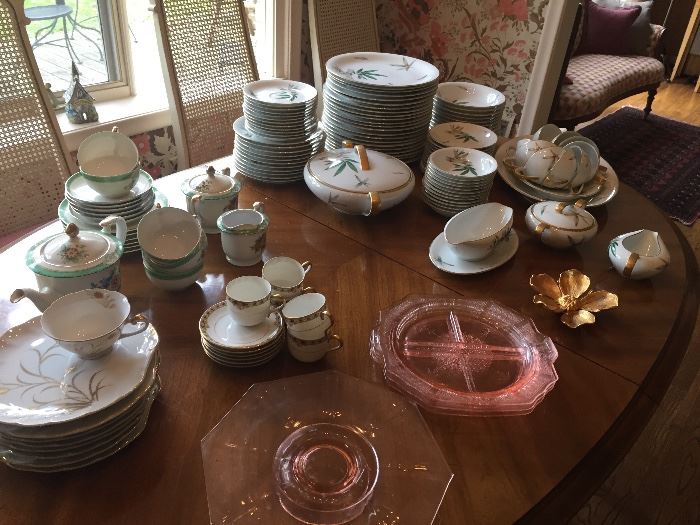 China - full set, tea sets and depression glass