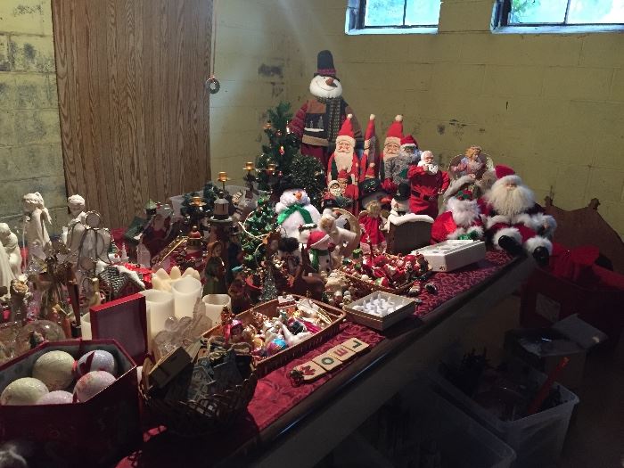 Extensive collection of Christmas and Holiday decorations!