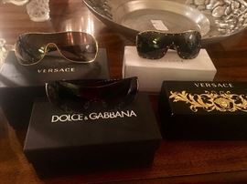Versace, Dolce & Gabbana,etc. designer sunglasses. New condition 