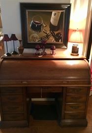 Roll top desk - $150.00 - includes matching chair not shown 
