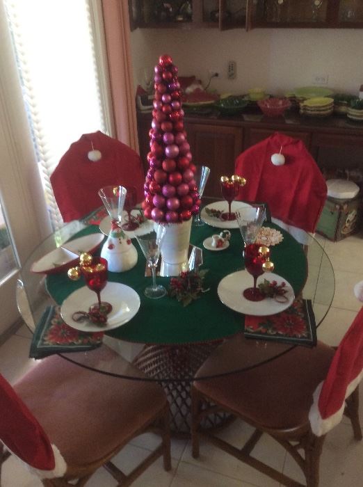A holiday table ready to go