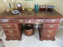 Broyhill Leather Top Desk