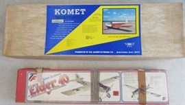 Vintage SIG Komet AMA And FAI Aerobatic Sport Flyer RC Balsa Kit 67" Wing, Vintage Top Flight Elder 40 Sport Airplane Kit
