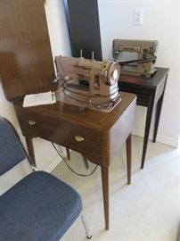 Vintage Singer Sewing Machines w/Table Stand