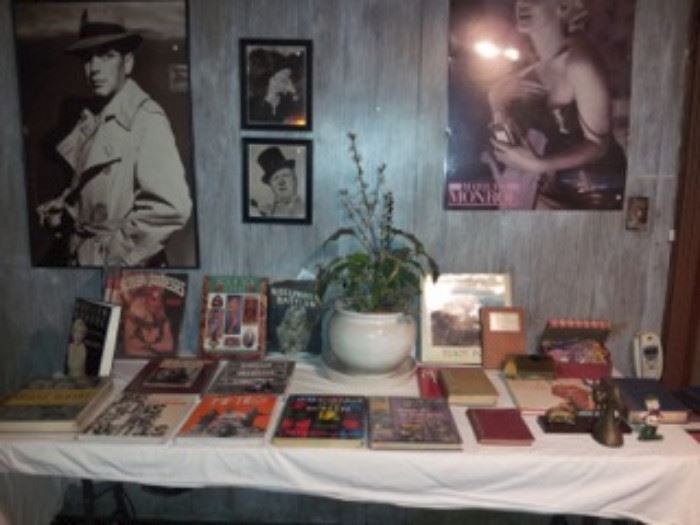 Hollywood books, hollywood posters, Marilyn monroe collection