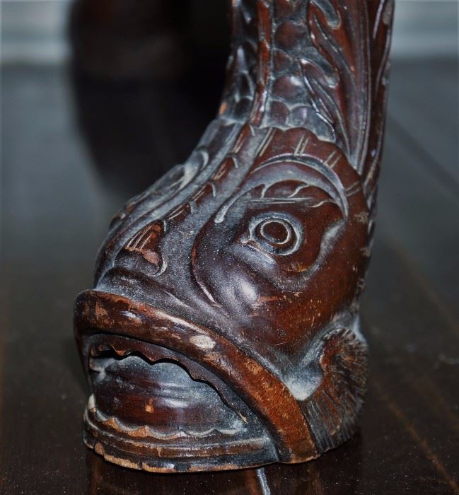 Gostin of Liverpool George III-Style Carved Mahogany and Upholstered Bench, mid-20th century