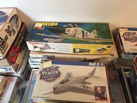 Vintage Airplane and Ship Models