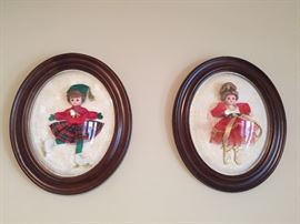 Madame Alexander Dolls In Oval Bubble Frames